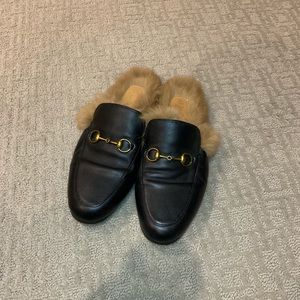 Eggo fur loafers